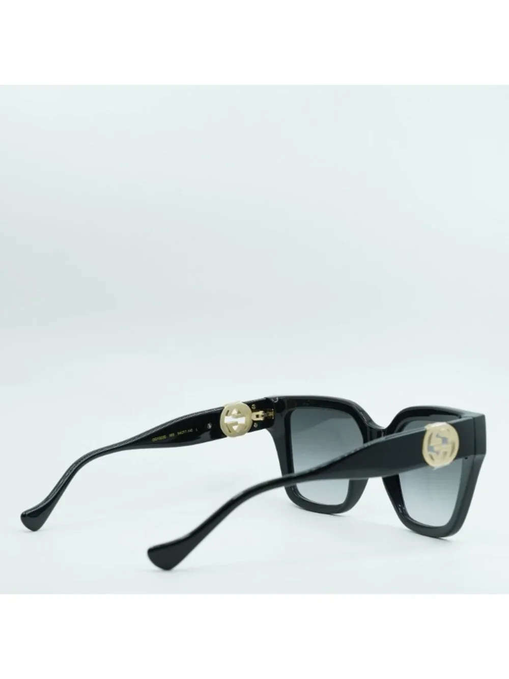 Gucci GG1023S 008 Butterfly Sunglasses - Black / Grey